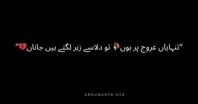 Sad Urdu Poetry in Two Lines